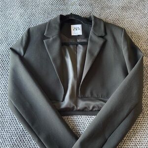 Zara Black Cropped Blazer